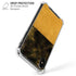 Black and Gold Split Marble iPhone XS Max Clear Case